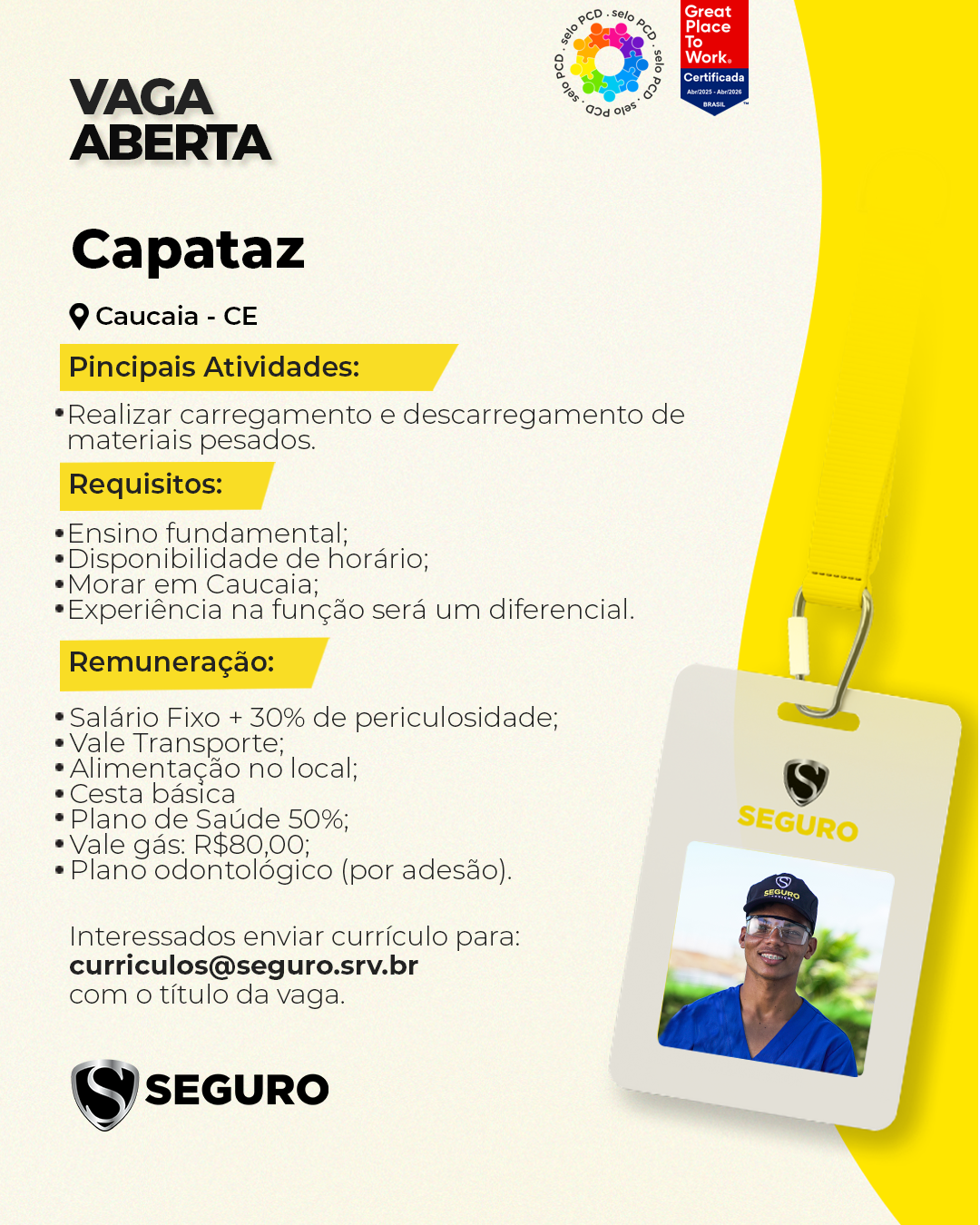 Vagas feed - Capataz - Caucaia