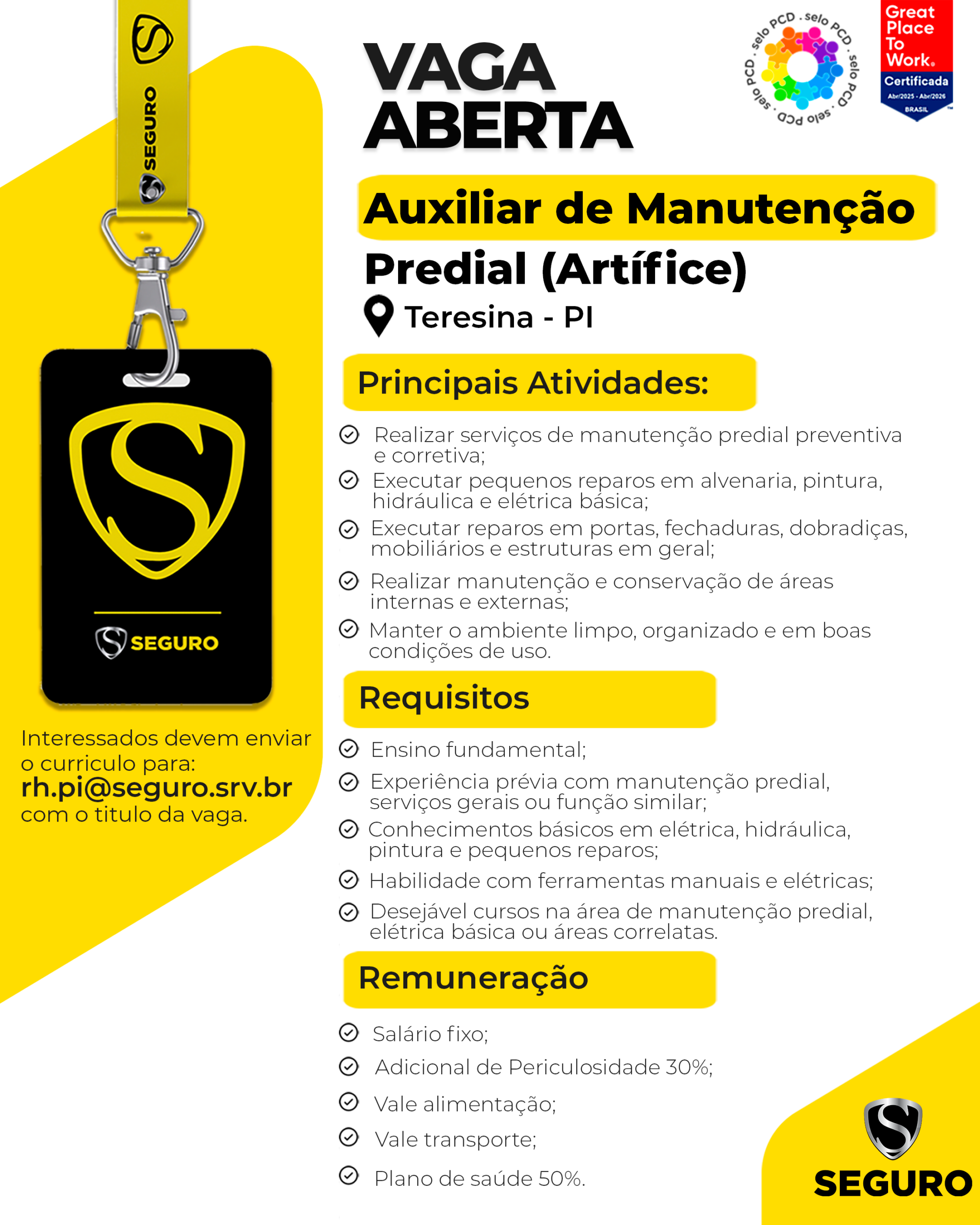 Vagas feed - Artífice - Teresina