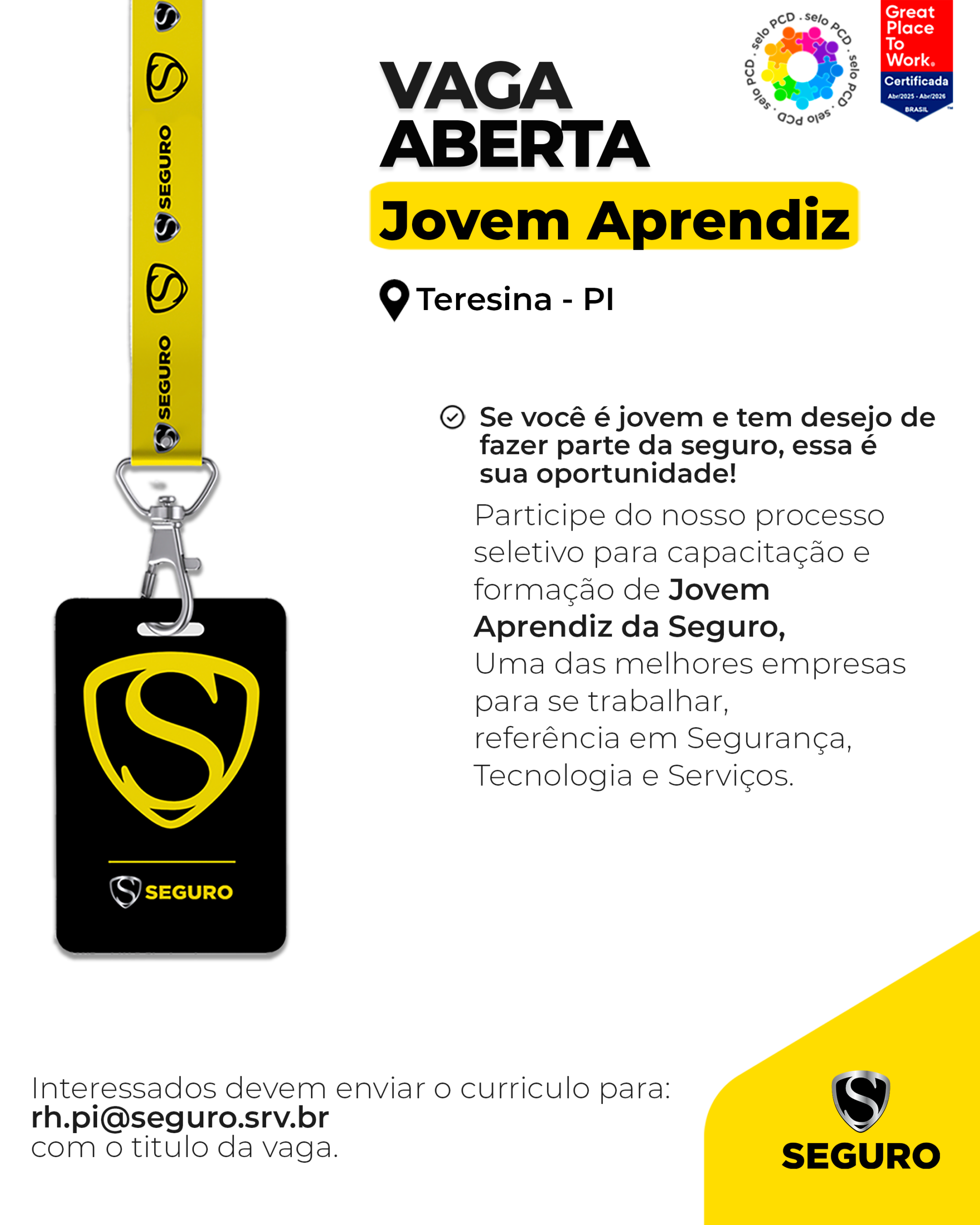 Vagas feed - Jovem aprendiz - Teresina