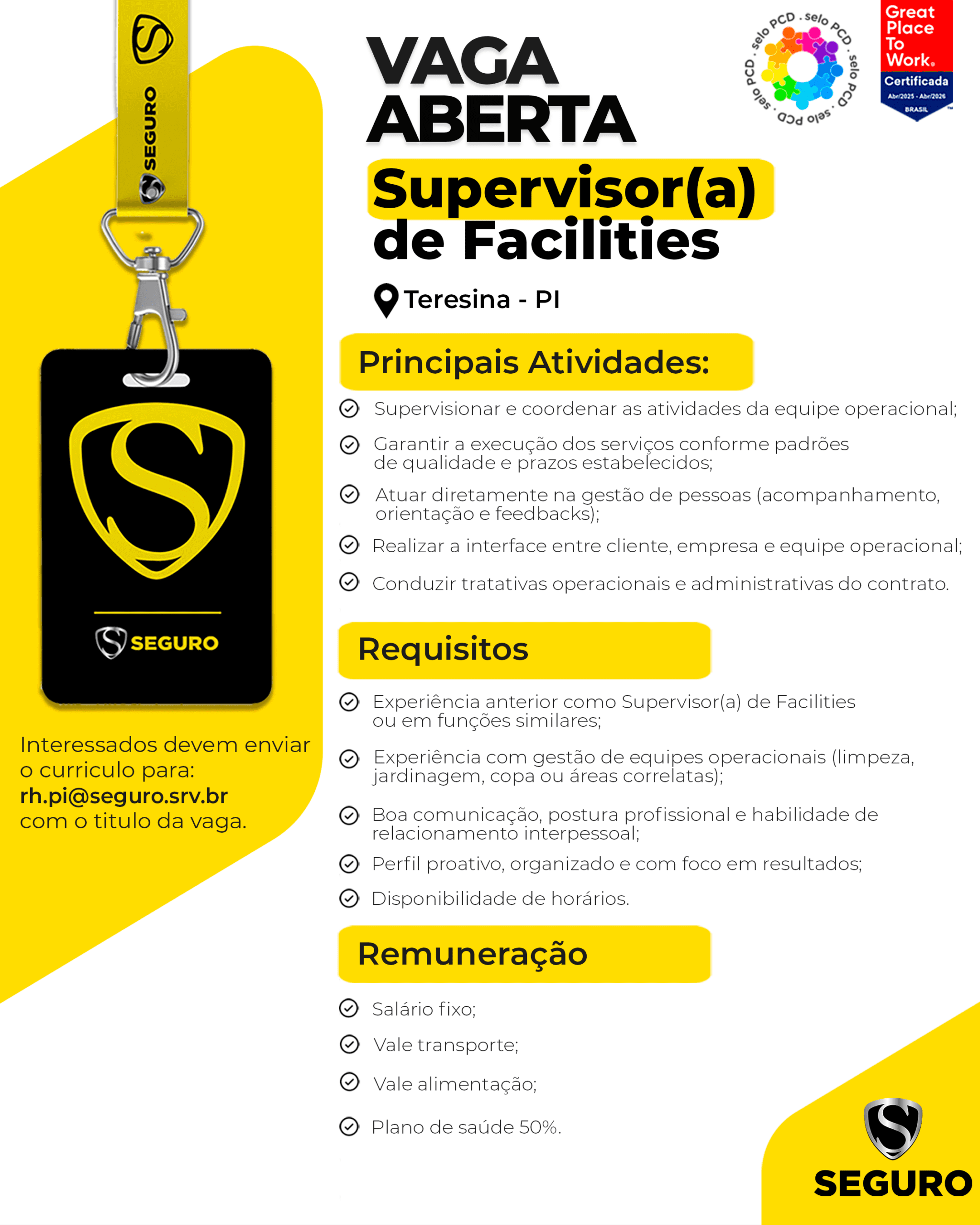 Vagas feed - SF - Teresina